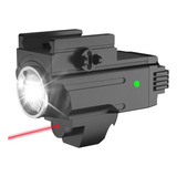 Lanterna 800 Lm Mira Laser Airsoft Trilho 20mm Recarregável