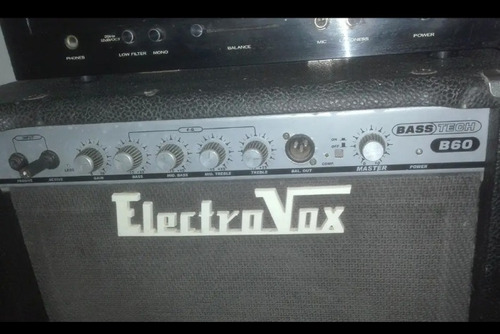 Amplificador Electrovox 60 W (bajo) + Bafle  4 Parlantes 10 