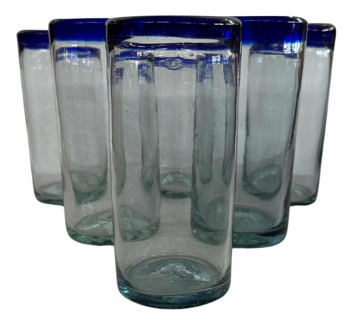 Vasos Jumbo Vidrio Soplado Artesanal | Set 6 