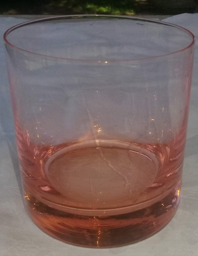Vasos De Whisky En Cristal Rosa ( Lote De 4 )
