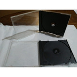 Cajas Para Cd  De Acrilico -tray Negro X  25 Unid.. Usadas