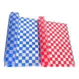 Combo Papel Parafinado Hamburguesas Rojo + Azul X 200un