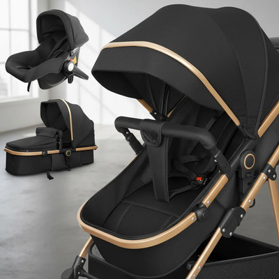 Carriola De Bebé Con Cunita Portabebe Bastón Cochecito 6 En1 | Envío gratis