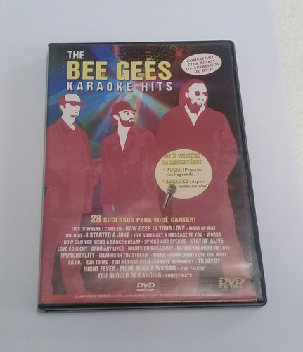 Dvd The Beegees -karaoke Hits - 