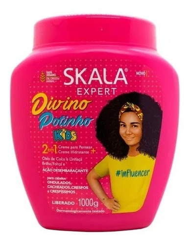 Skala Divino Kids Mascara ( Rulos ) 1kg. 100% Vegana