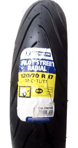 Llanta Michelin 120/70r-17 58h Pilot Street Radial