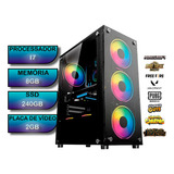 Cpu Gamer Intel I7 8gb Ssd240gb Com Placa De Video