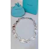 Tiffany & Co. Collar Oval Plata Fina Original 925