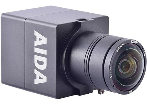 Mini Cámara 4k Uhd Para Audio Estéreo En Vivo Aida Uhd100a Hdmi, Color Negro