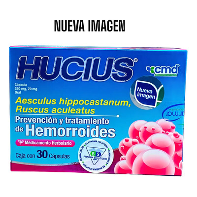 Hucius Cmd Caja C\u002F30 Caps (prevención Hemorroides) | MercadoLibre