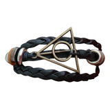 Pack 5 Pulsera Ecocuero Multicapa Con Diseño De Harry Potter