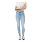 Jean Mujer Chupin Crop Elastizado Bora Jeans