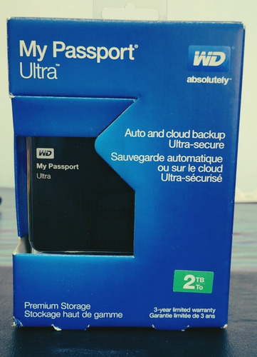 Disco Externo Western D. My Passport Ultra Wdbmwv0020bbk 2tb
