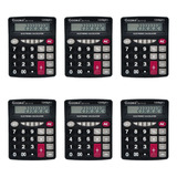 Set De 6 Calculadoras De Escritorio Grande 12 Dígitos 