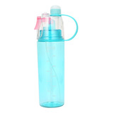 Garrafinha Agua Squeeze Plástico Com Spray Borrifador Bike