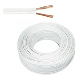 Cable 2x16 Color Blanco Awg Paralelo Rollo 100 Metros