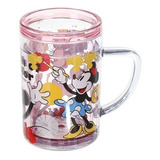 Taza Doble Pared Mickey Minnie Mouse 250ml Miniso Disney