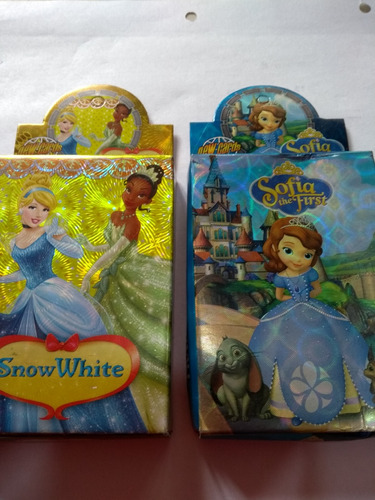 Cartas Hologramas Sofia Y Princesas. Importadas 