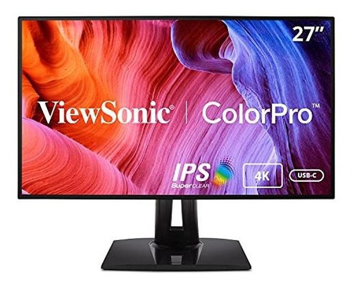 Monitor Ips 27''  Viewsonic Vp2768a-4k Color Negro Con