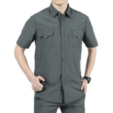 Camisa Táctica Ropa Militar Secado Rápido Manga Corta Hombre