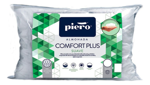 Combo 2 Almohadas Piero Comfort Plus Suave 70 X 50 Lavable