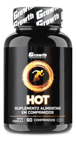 Hot Thermogênico Growth Supplements 60 Caps Emagrecedor 