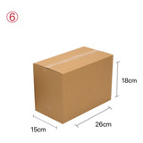 Pack X20 Cajas Embalaje/envios 15x26x18 Autoarmable 6