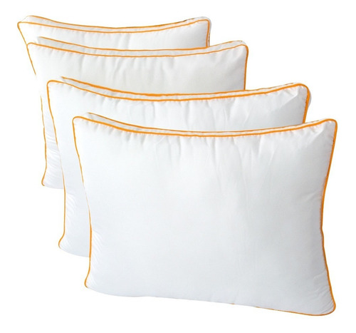 Kit 4 Pack Almohada Hotelera Premium Extra Firme C/fuelle