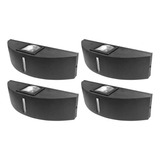 Pack X 4 Aplique Decorativo Lente Óptico Pared Exterior Interior Bidireccional Negro Apto Led Bajo Consumo Halógena