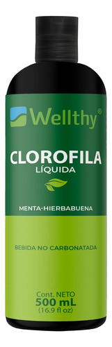 Clorofila Liquida Sabor Menta-hierbabuena 500ml Wellthy