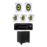 Kit Home Theater 5.1 Caixa De Som Jbl Ci8sa Ci8s Sub Receive