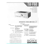 Esquema Radio Sony Taf60 Ta F60 Taf 60 Em Pdf