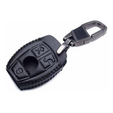 Smart 3button Leather Key Cover Bag Fob Shell Car Key Cases 