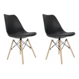 Cadeira Charles Eames Eiffel, Estrutura Cor Preto Branco 2un