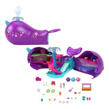 Polly Pocket Sparkle Cove Adventure Dolls & Toy Boat Narwhal