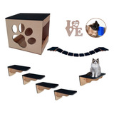 Kit Play Nicho Para Gato 7 Peças Completo Montado + 2 Brinde