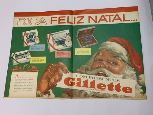 ( L - Abc/007 ) Propaganda Antiga Gilette 1964 #2