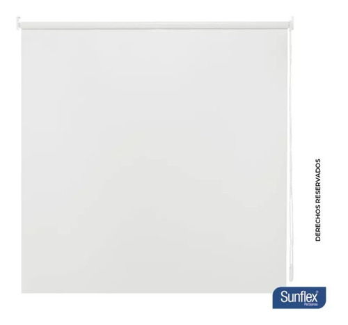 Cortina Enrollable Blackout 180x180 Blanco Sunflex