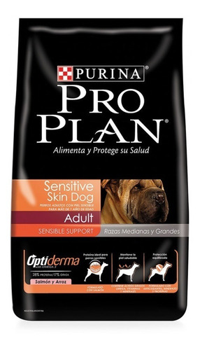 Proplan Sensitive Skin Dog Razas Medianas Y Grandes 15k