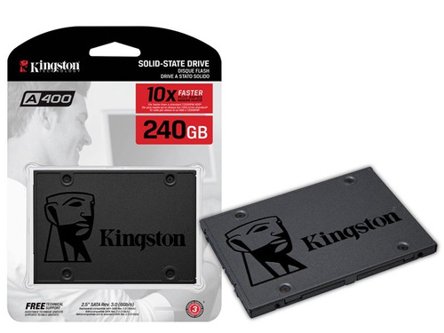 Hd Ssd 240gb Kingston A400 Sata3 G=500mb/s Sa400s37/240g 2,5