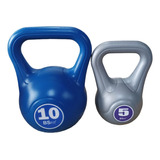 Set 2 Pesas Rusas 5 Kg Y 10 Kg Kettlebel Cross Fitness Combo