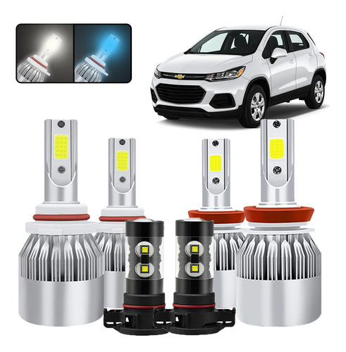 Kit De Focos Led 9005 H11 5202 Para Chevrolet Trax 2017-2020