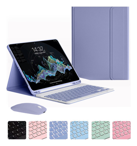 Capa + Teclado Bluetooth + Mouse Para iPad Pro 11 Polegadas