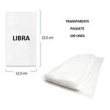 Bolsa Transparente Libra X 100