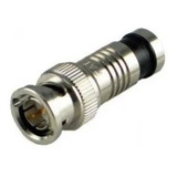 Conector Bnc Compresion F-59 Cctv Catv Coaxil Video X10 Unid