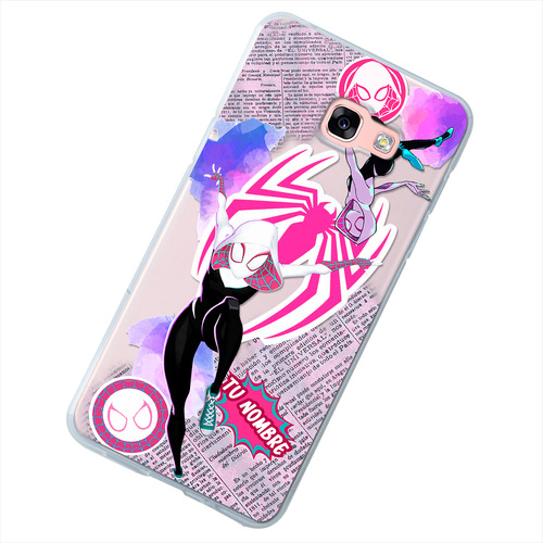 Funda Para Galaxy Spiderman Spiderwen Personalizado Nombre