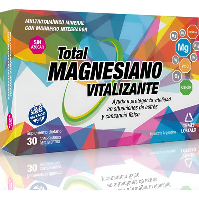 Total Magnesiano Vitalizante 30 Comprimidos Sabor Sin sabor | MercadoLibre