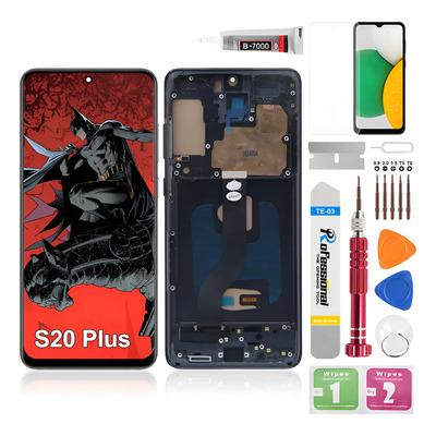 Okbichi Incell Pantalla Para Samsung S20 Plus Con Marco Sm-g985f, Sm-g985u, Sm-g986b, Sm-g986u, Sm-g986u1
