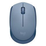 Mouse M170 Logitech Inalámbrico Bluetooth - Color Blue Grey