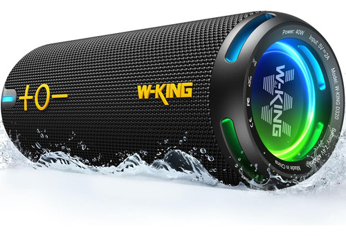 W-king Altavoz Bluetooth, Ip67 Impermeable Altavoz Portátil